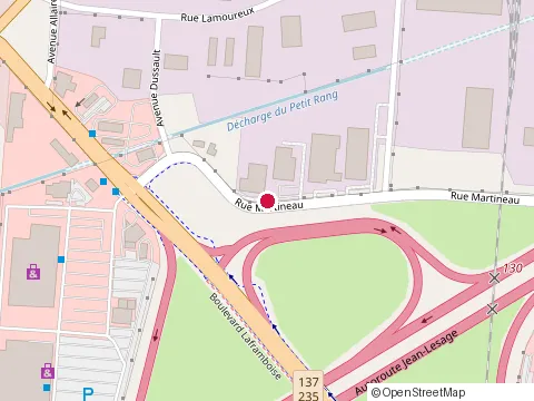 Location of Sync Ev Charging Station at Rue Martineau, Saint-Hyacinthe