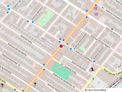 Location of Taj Mahal de l'Ouest at 5026 Rue Sherbrooke O, Montréal