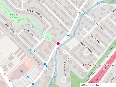 Location of Technivapeur Blainville at 186 Chem. du Bas-de-Sainte-Thérèse Local 103, Blainville