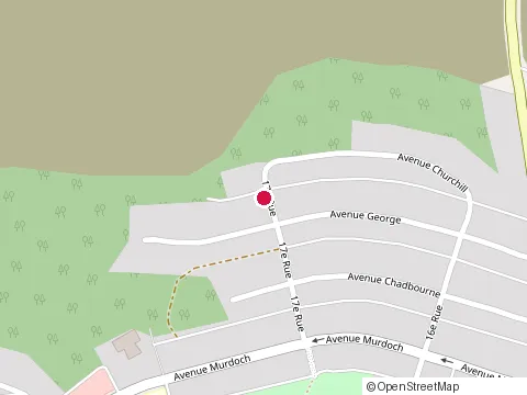 Location of Techno Construction at 26 avenue Churchill, Rouyn-Noranda
