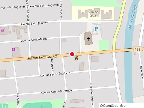 Location of The 100 St-Laurent at 100 Avenue St Laurent, Louiseville