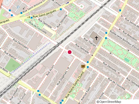 Location of The Force Academy at 580 Rue de Courcelle, Montréal