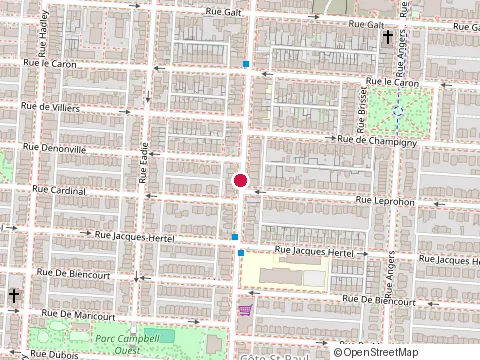 Location of The Mile Stones at 5773 Laurendeau Street, Montréal