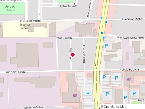 Location of Thibodeau Claude at 429 Rue Boyer, Saint-Jean-sur-Richelieu