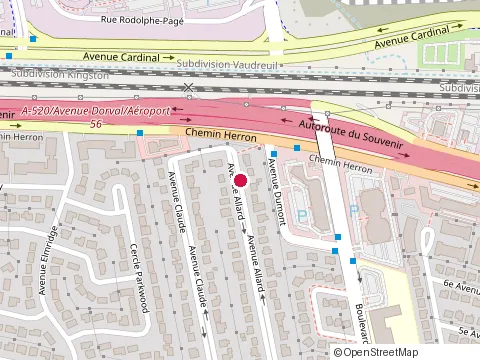 Location of Tony Caporicci Inc at 415 avenue Allard, Dorval