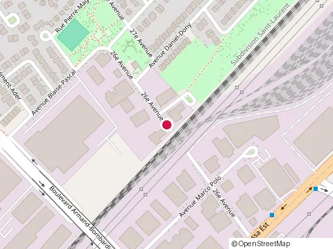 Location of Travaux de Béton Sebel at 11572 26E Avenue, Montréal