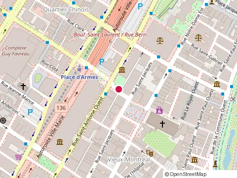 Location of Trudel Johnston&Lespérance at 90-750 Cote de la Place-d'Armes, Montréal
