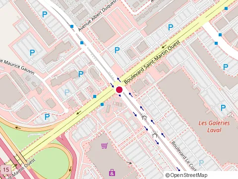 Location of Ultrawash at 1690 le Corbusier Blvd, Laval