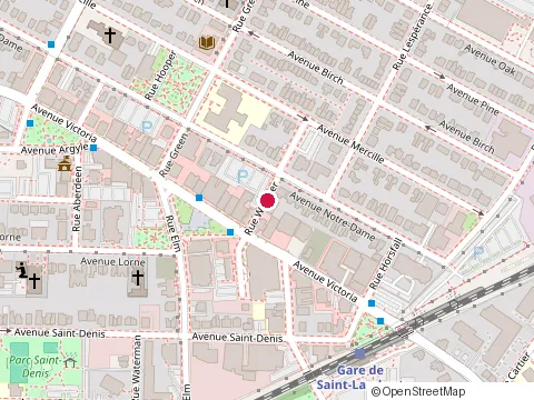 Location of Un Quartier Mon Bistro at 23 Rue Webster, Saint-Lambert