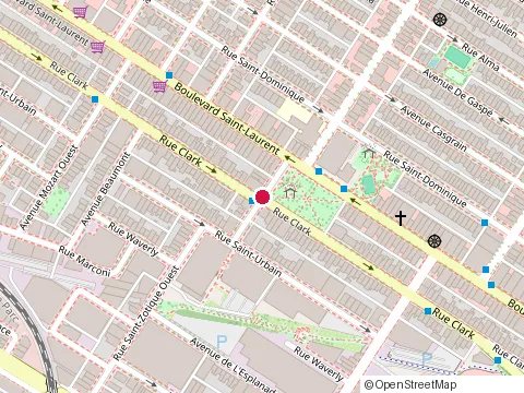 Location of Uniburger (Little Italy) at 50 Rue Saint-Zotique E, Montréal