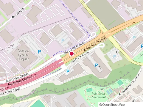 Location of V R Auto at Frank Carrel Boul. Charest 1465, Québec