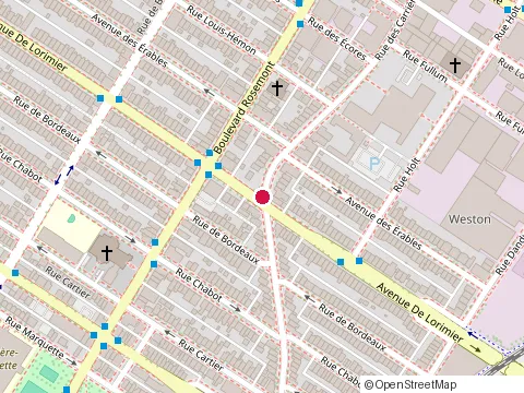 Location of Vél'Aube Enr at 5863 Avenue de Lorimier, Montréal