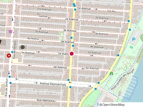Location of Vincent Submarine at 5050 Rue Wellington, Verdun