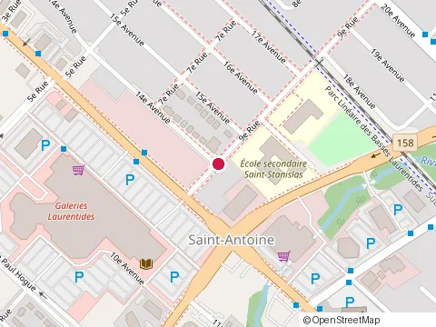 Location of Vitalaire Canada Inc at 609 9 Rue, Saint-Jérôme