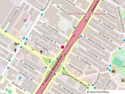 Location of Vitrxpert Vitres d'Auto Montréal St-Michel at 3255 boulevard Crémazie E, Montréal