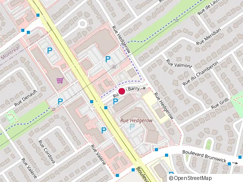 Location of West Island Cancer Wellness Centre at 115 Rue du Barry, Kirkland