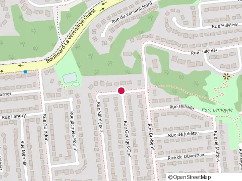 Location of Western Quebec School Board at 615 Rue Georges, Gatineau