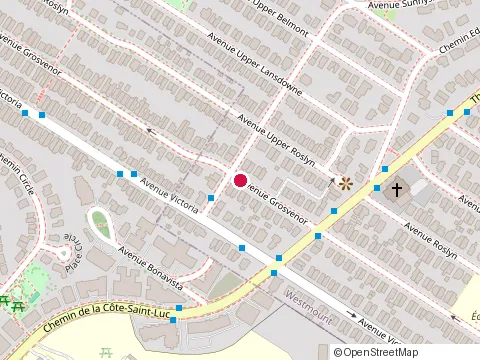 Location of Willkin at 711 Avenue Grosvenor, Westmount