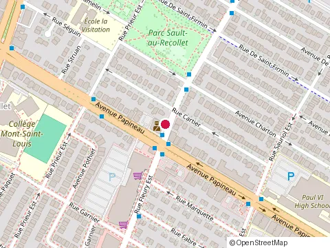 Location of Zagrum at 1825 Rue Fleury E, Montréal