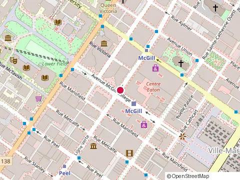 Location of A l Van Houtte Ltd at 2000 avenue Mcgill College, Montréal