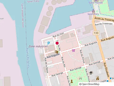 Location of A la Muse Gueule at 28 Rue du Roi, Sorel