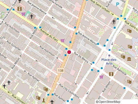 Location of Art-Tec Inc at 355 Rue Sherbrooke O, Montréal