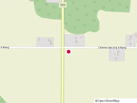 Location of Auberge du Rivage at 175 Rue Principale N, Palmarolle