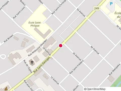Location of Aubergine Salon de The at 94 Rue Saint-Georges, Windsor