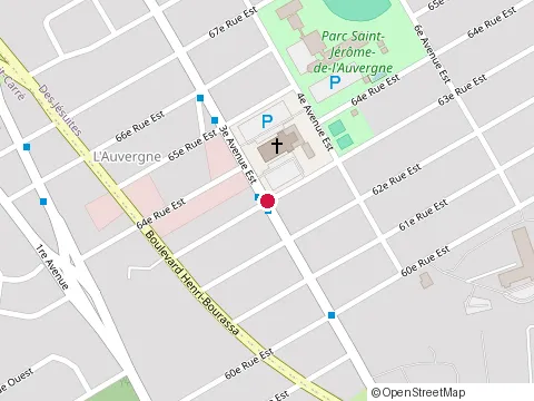 Location of aux Toujours Deux Pizzas at 6385 3E Av E, Québec
