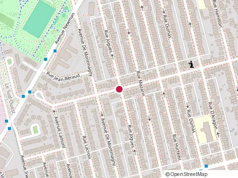 Location of Beattie'S Private School at 6332 Rue Jogues, Montréal