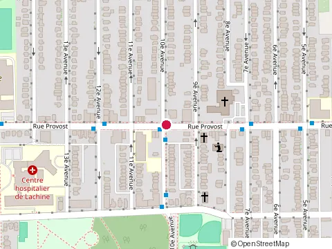 Location of Belle Province at 990 Rue Provost, Lachine