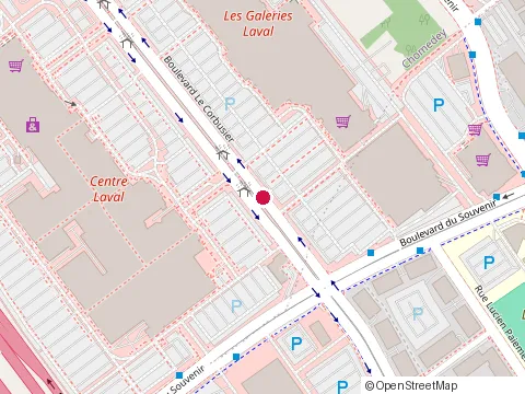 Location of Ben Buff at 1545 boulevard le Corbusier # 43, Laval
