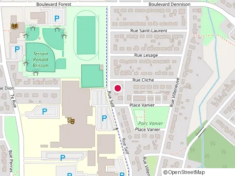 Location of Boucher Monic at 125 Rue Self, Val-d'Or