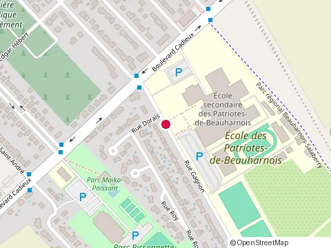 Location of Cafeteria Descoteaux Hardy Inc at 250 Rue Gagnon, Beauharnois