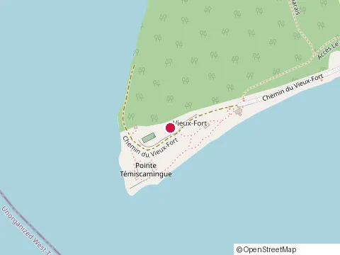 Location of Camping la Bannik at 862 chemin du Vieux-Fort, Duhamel-Ouest