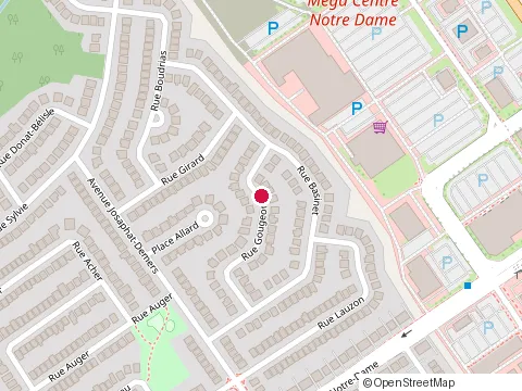 Location of Carte Blanche International Inc at 721 Gougeon St, Laval