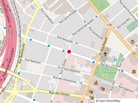 Location of Centre d'Harmonie Posturale at 573 Rue Bonaventure, Trois-Rivières