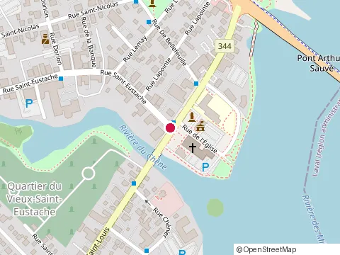 Location of Clinique Chiropratique at 136 Rue Saint-Louis, Saint-Eustache