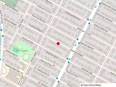 Location of Clinique d'Osteopathie Notre-Dame at 395 avenue Maple, Saint-Lambert