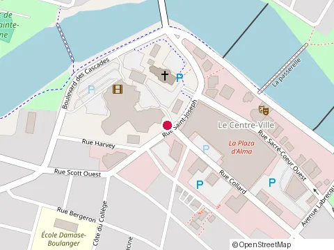 Location of Clinique Dentaire at 100 Rue Saint-Joseph S, Alma