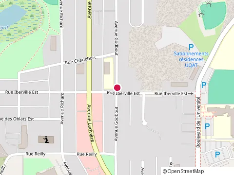 Location of Clinique l'Envol Vers Sante at 395 avenue Godbout, Rouyn-Noranda