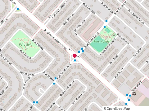 Location of Clinique Medel at 2245 Rue Saint-Louis, Saint-Laurent