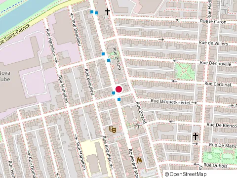 Location of Clinique Medicale Ville Emard at 5824 boulevard Monk, Montréal