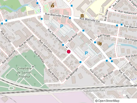 Location of Clinique Naturopathique at 58 Rue St-Joseph # A, Sainte-Thérèse