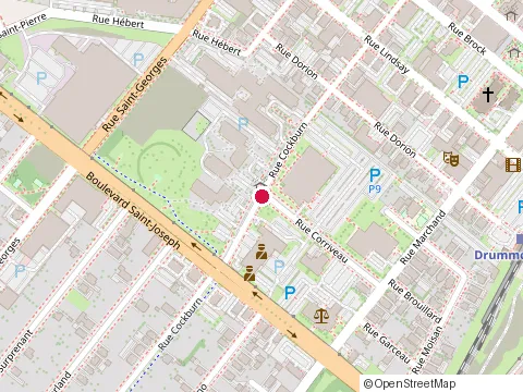 Location of Club de l'Age d'Or St-Frederic at 295 Rue Cockburn, Drummondville