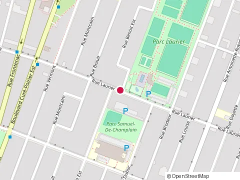 Location of Club de Soccer de Longueuil at 2099 Rue Laurier, Longueuil