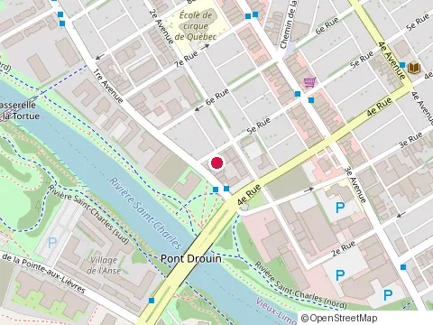 Location of Co-Op le Bloc 5 at 150  5E Rue, Québec