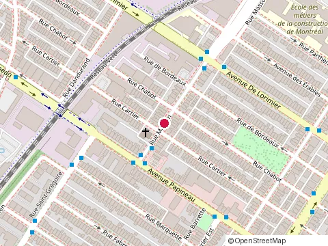 Location of Comptoir Cafe & Resto Sante at 1902 Rue Masson, Montréal