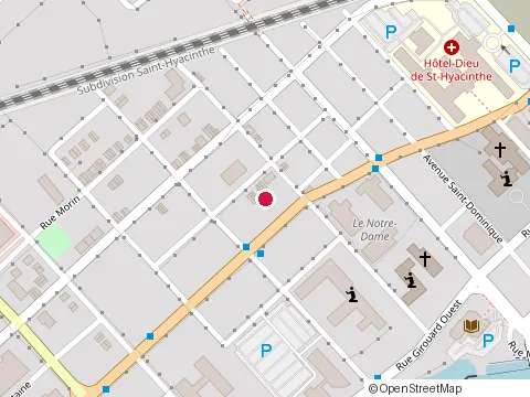 Location of Concept Financier des Saulles at 2362 Rue Dessaulles # A, Saint-Hyacinthe