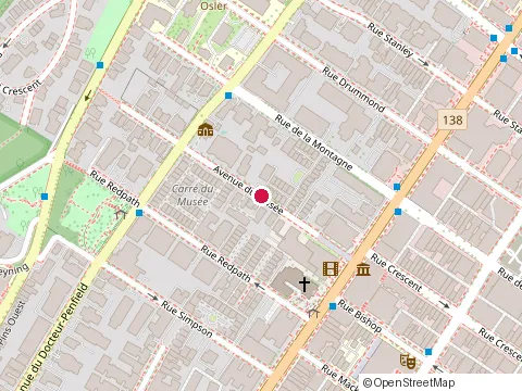 Location of Condominium du Musee at 3495 avenue du Musee, Montréal